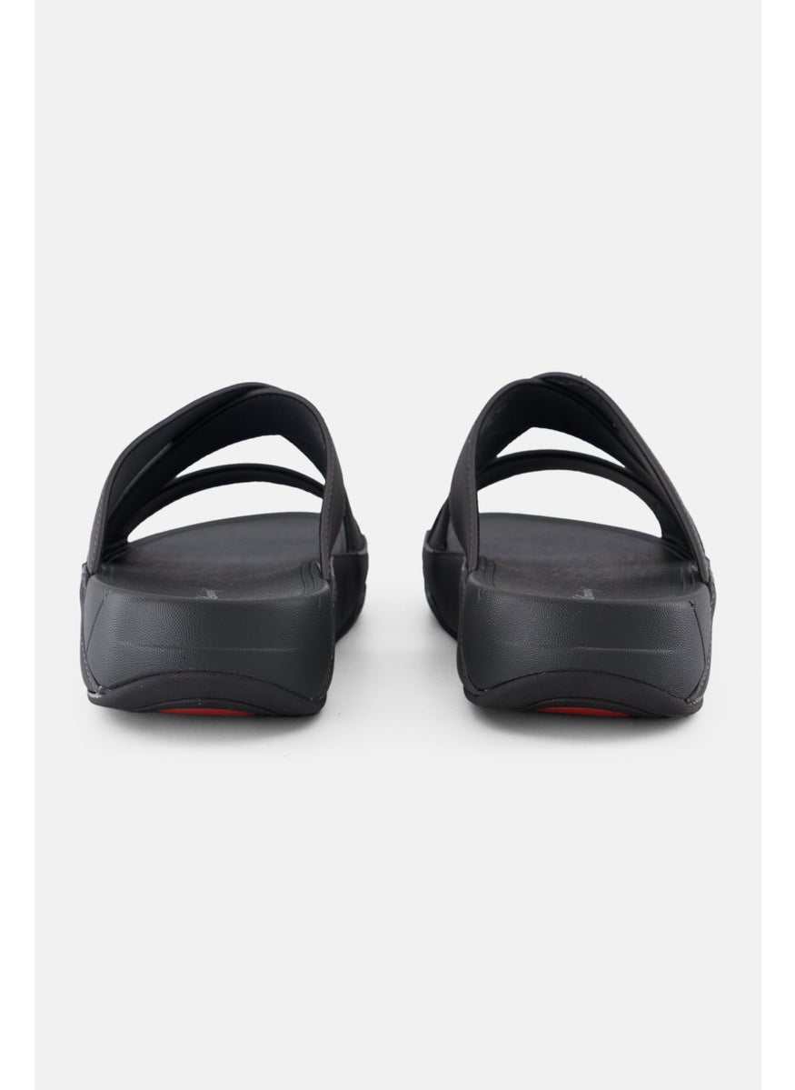 Men Slip On Arabic Sandals, Dark Grey