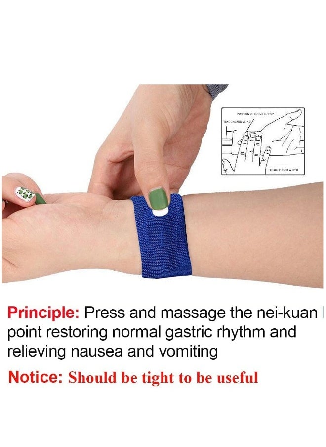 Travel Sickness Bands with Storage Box Motion Sickness Wristbands Anti Nausea Travel Acupressure Wrist Bands for Adults and Children Sea Flying Car Pregnancy 10 pcs
