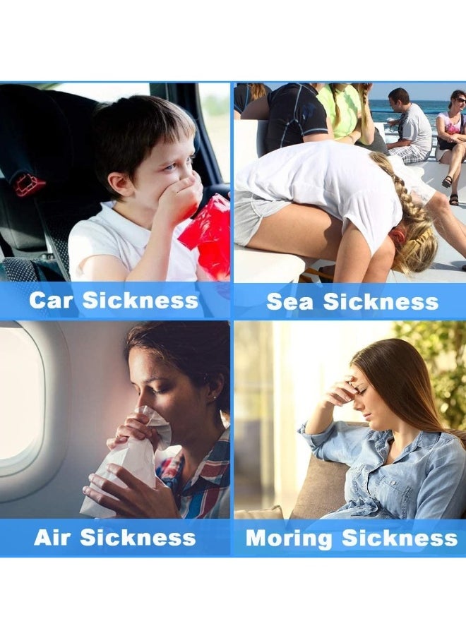 Travel Sickness Bands with Storage Box Motion Sickness Wristbands Anti Nausea Travel Acupressure Wrist Bands for Adults and Children Sea Flying Car Pregnancy 10 pcs