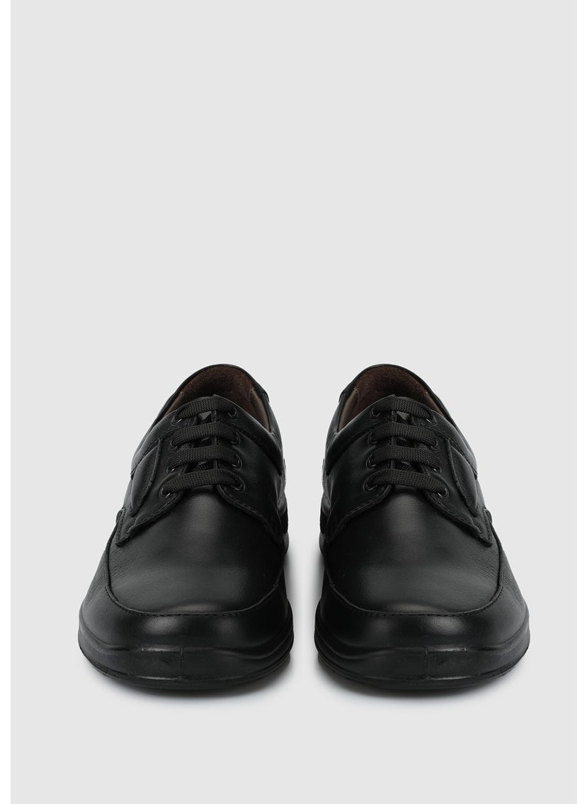 Black Leather Men's Shoes