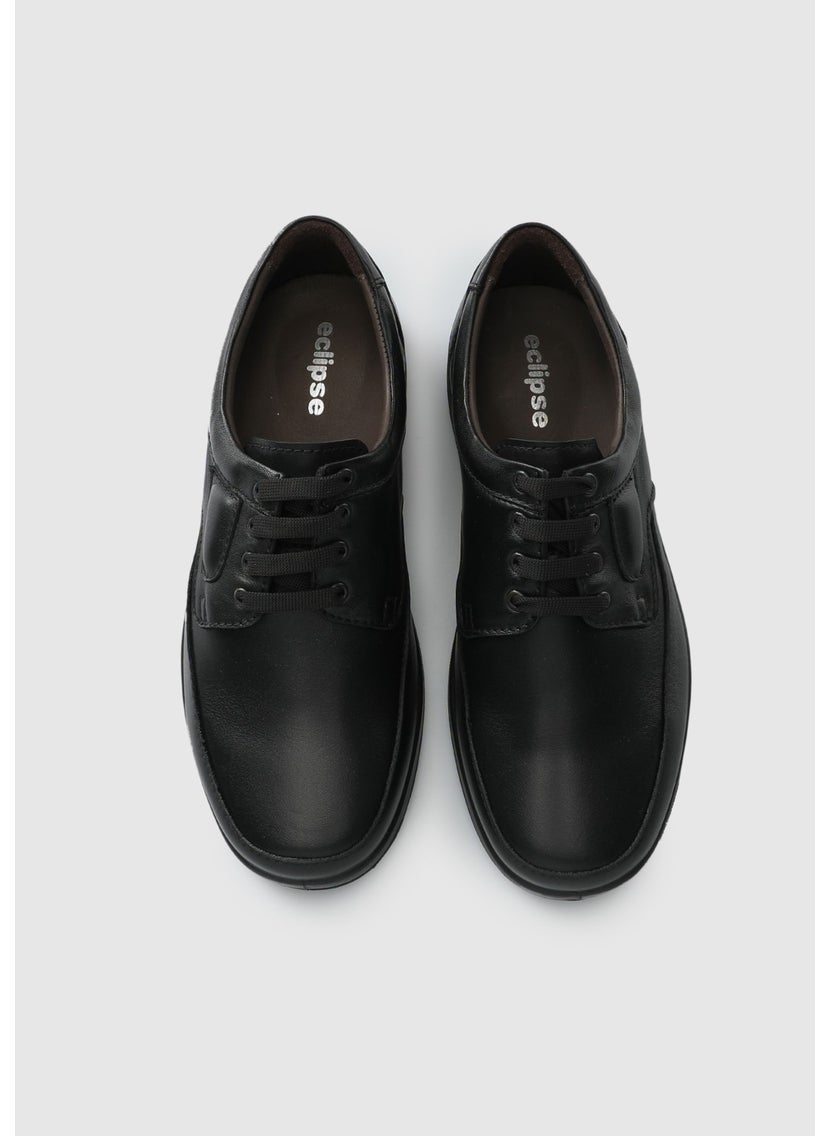 Black Leather Men's Shoes