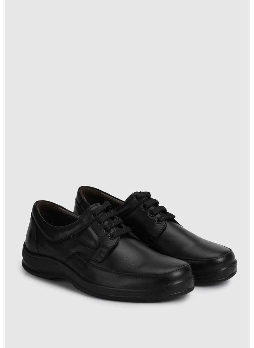 Black Leather Men's Shoes