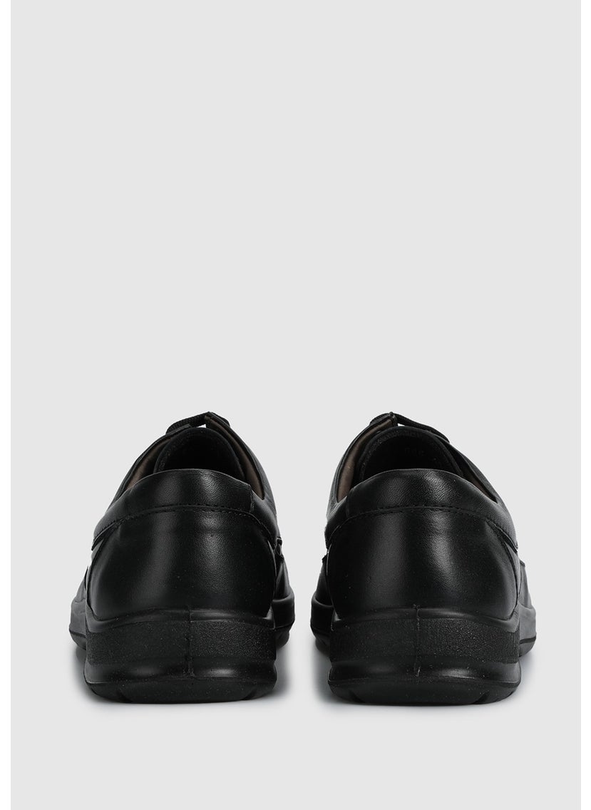 Black Leather Men's Shoes