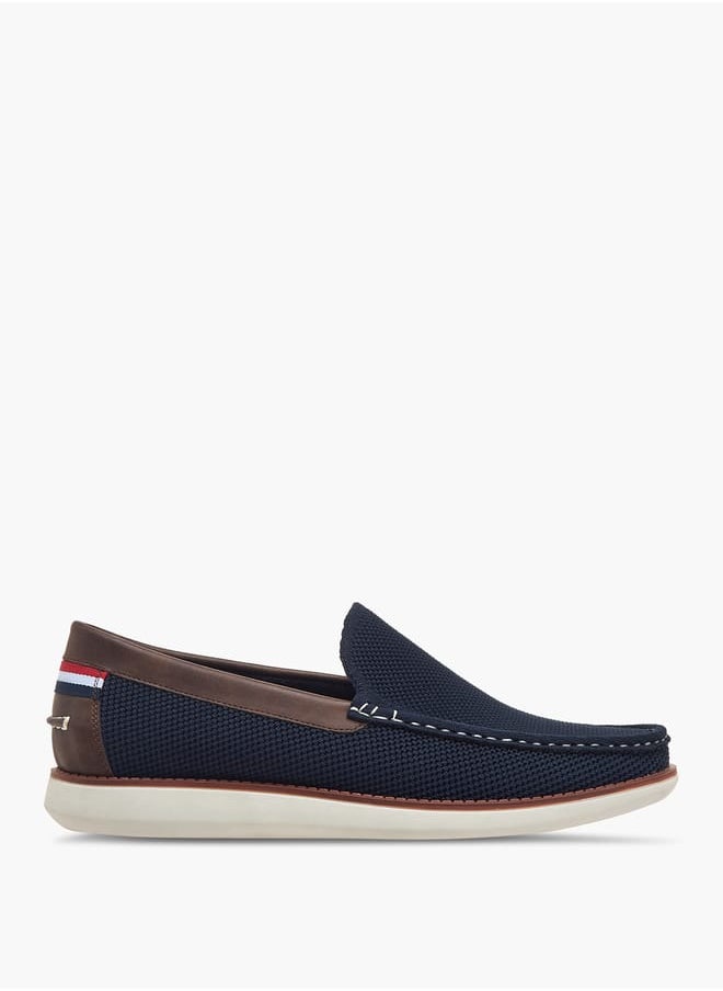 Men's Textured Slip-On Loafers