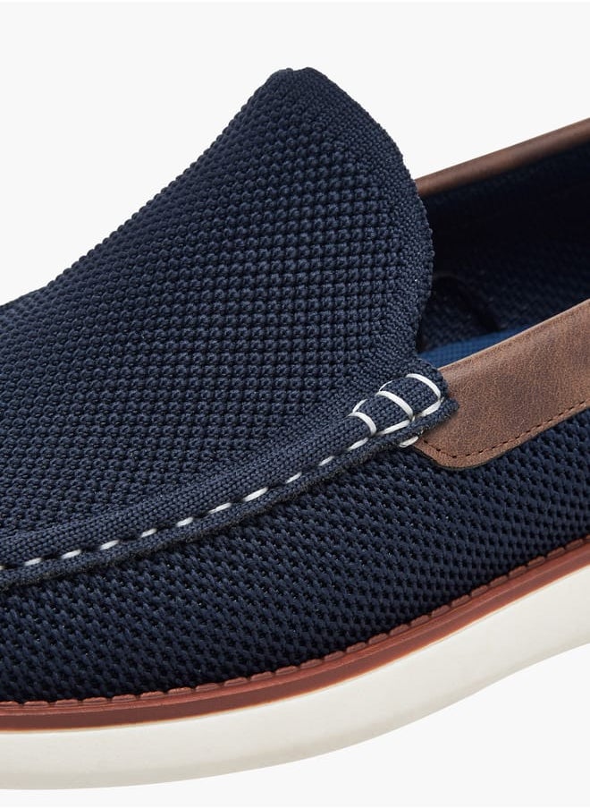 Men's Textured Slip-On Loafers