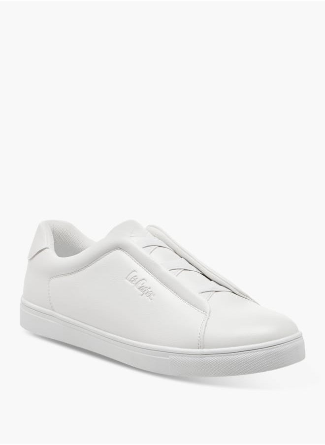 Men's Elastic Cross Strap Detail Slip-On Sneakers