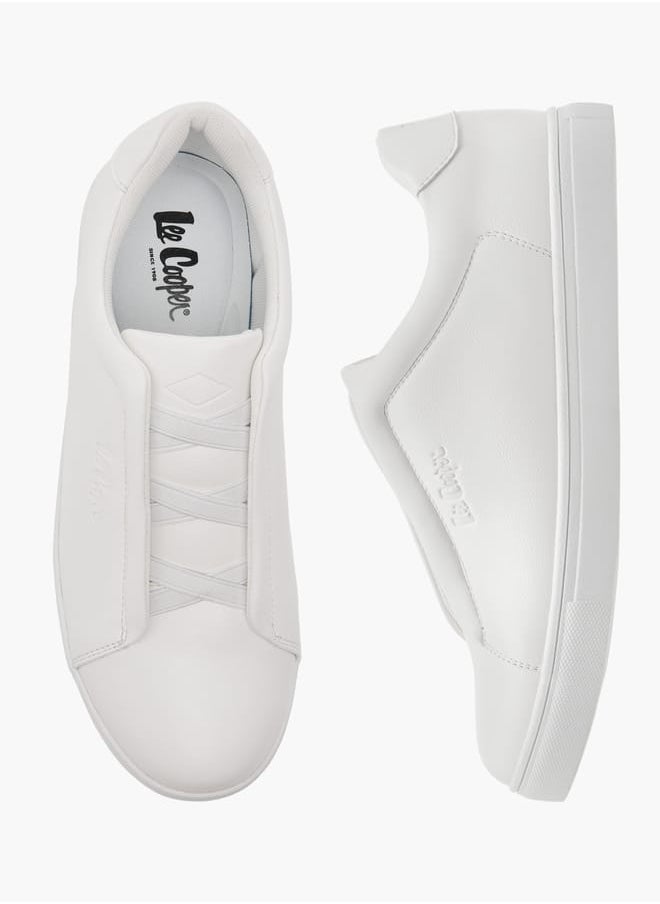 Men's Elastic Cross Strap Detail Slip-On Sneakers