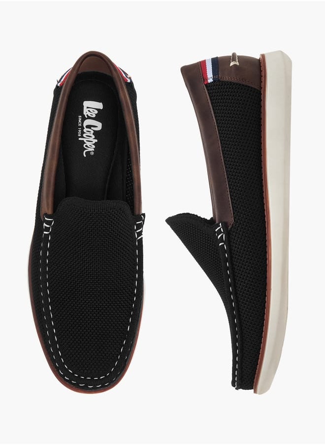 Men's Textured Slip-On Loafers
