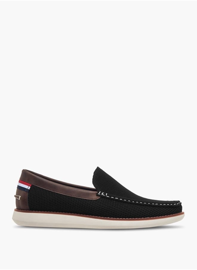 Men's Textured Slip-On Loafers
