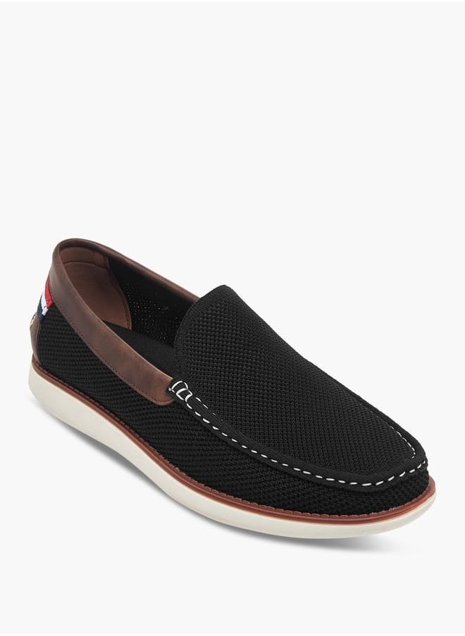 Men's Textured Slip-On Loafers