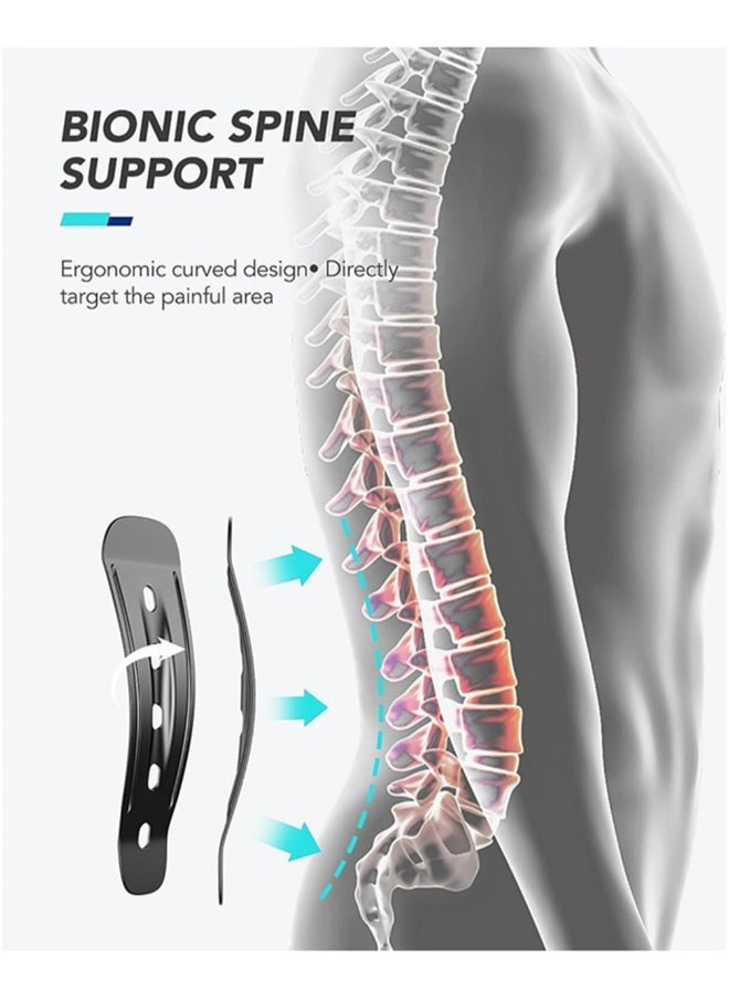 SYOSI Back Brace for Lower Back Pain Relief with Pulley System Lumbar Support Belt with Lumbar Pad Ergonomic Design and Soft Breathable 3D Knit Material for Herniated Disc Sciatica for Men Women, L