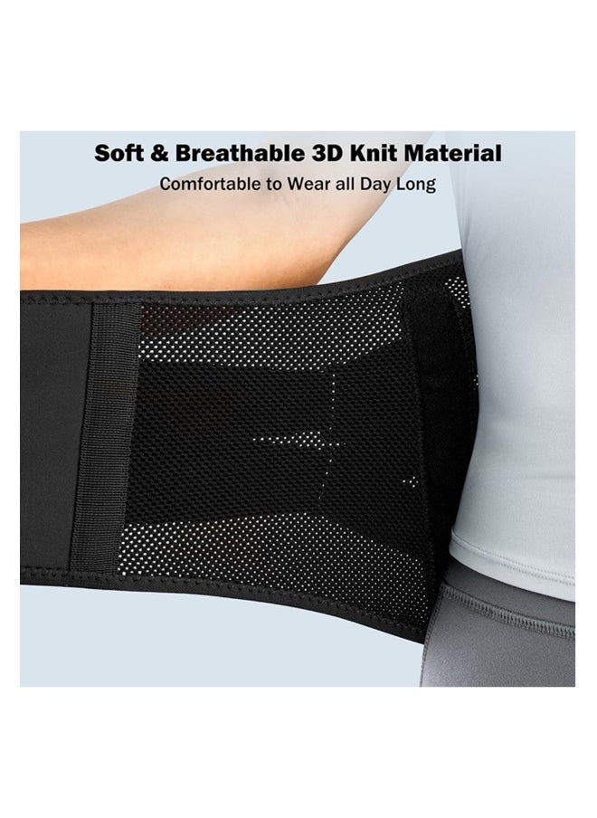 SYOSI Back Brace for Lower Back Pain Relief with Pulley System Lumbar Support Belt with Lumbar Pad Ergonomic Design and Soft Breathable 3D Knit Material for Herniated Disc Sciatica for Men Women, L