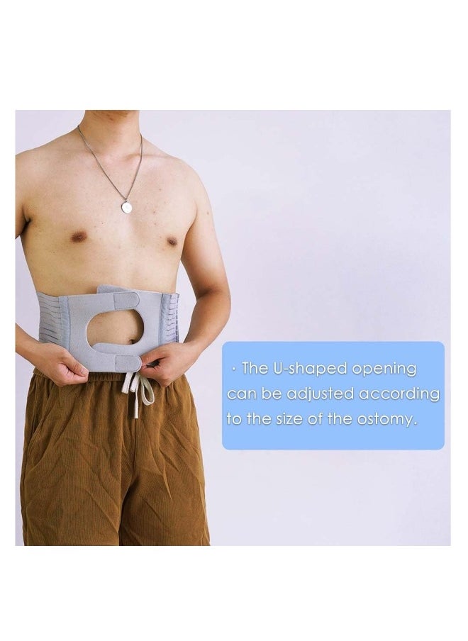 Adjustable Abdominal Ostomy Support Belt for Ileostomy and Colostomy, Universal Protection for Ostomy Bags, Ideal for Post-Abdominal Surgery Recovery, Portable and Comfortable.