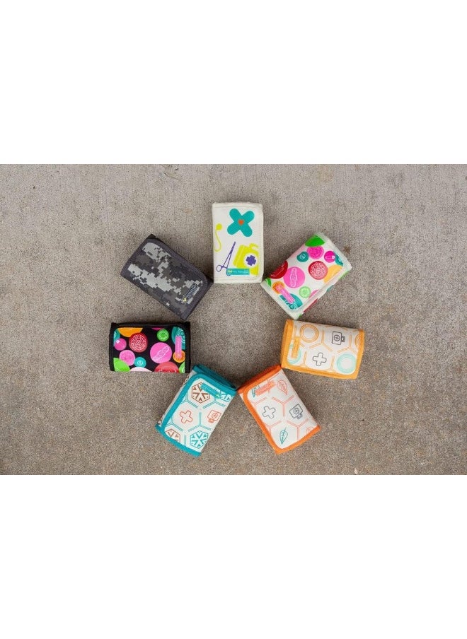 Travel and Baby First Aid Kit - Mom First Aid Kits! Mini Compact Kit with 50 Essentials for Diaper Bag or Purse - Small First Aid Kit for Emergency, Camping, Hiking, Car, or Home [Kid Joy]