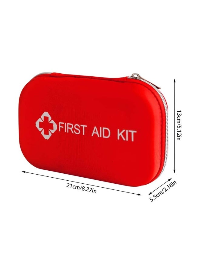 First Aid Kit Medicine Rescue Bag Medical Kit Survival Emergency Bag Compact First Aid Kit Small Medical Emergency Survival Kit with Storage Bag for Home Boat Travel Family Car Office 177Pcs