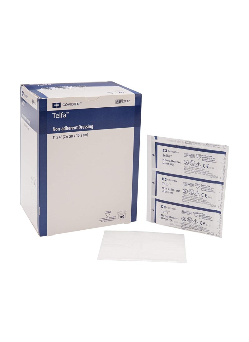 Covidien 2132 Telfa Ouchless Non-Adherent Dressing Pad, 3