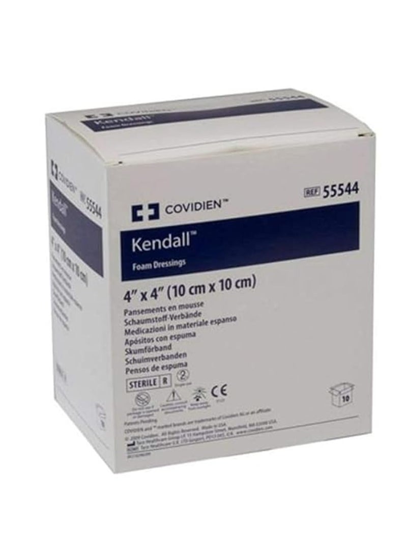 Covidien 55544 Kendall Wound Dressing, Hydrophilic Foam, 4