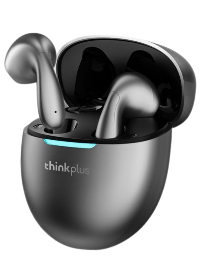 LP48- True Wireless Earphones with 13mm Drivers, 25-Hour Battery, Comfortable Semi-In-Ear Design, Low Latency Gaming Mode, and Bluetooth 5.4 grey