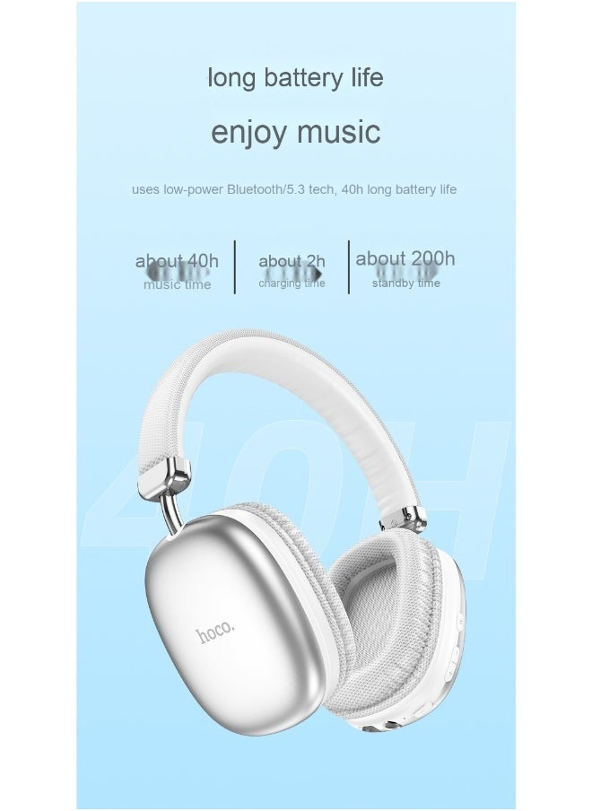 W35 Yuezhe Bluetooth Over-Ear Headphones with 40-Hour Battery Life - Perfect for Music and Running