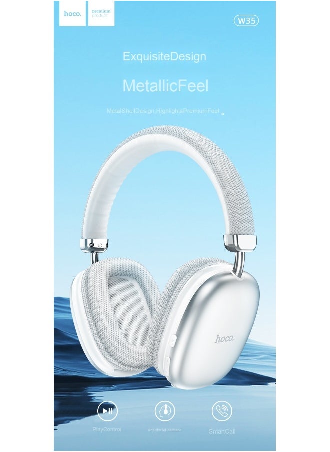 W35 Yuezhe Bluetooth Over-Ear Headphones with 40-Hour Battery Life - Perfect for Music and Running