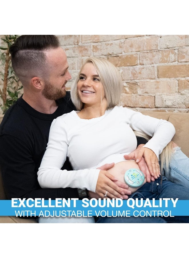 Bluetooth Belly Headphones for Pregnant Women - Play Sounds & Voices to Baby with Womb Pregnancy Belly Speaker