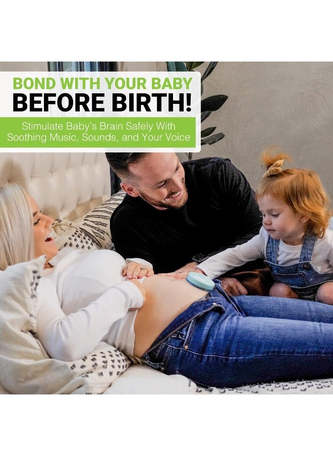 Bluetooth Belly Headphones for Pregnant Women - Play Sounds & Voices to Baby with Womb Pregnancy Belly Speaker