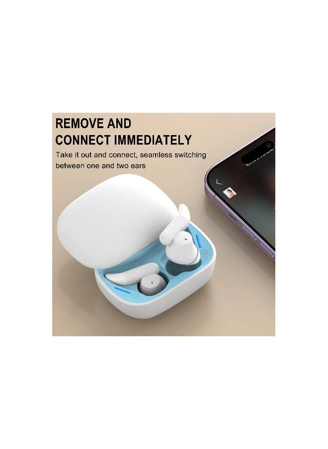 Wireless Bluetooth Sleep Earbuds for Side Sleepers - Soft, Noise Cancelling Tiny Headphones for Comfortable Sleeping - Ideal for Restful Nights (1 Pack)