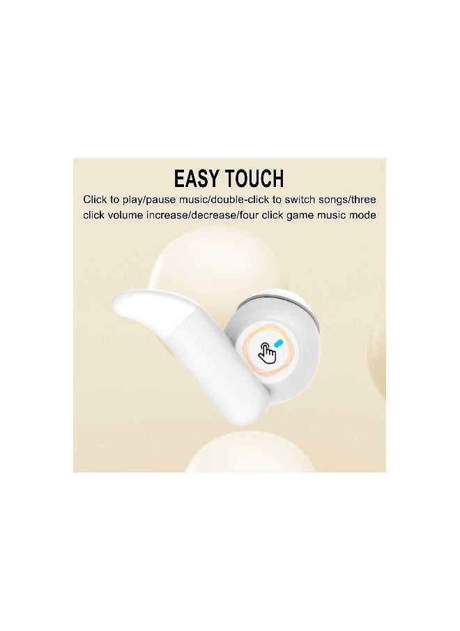 Wireless Bluetooth Sleep Earbuds for Side Sleepers - Soft, Noise Cancelling Tiny Headphones for Comfortable Sleeping - Ideal for Restful Nights (1 Pack)