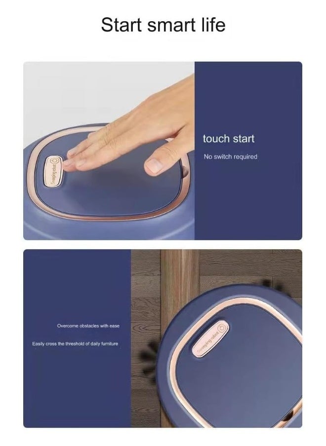 Ultra-Slim Robot Vacuum Cleaner with 1800Pa Strong Suction, Quiet Operation, Ideal for Hard Floors and Medium-Pile Carpets, Multiple Cleaning Modes, Perfect for Pet Hair Removal.
