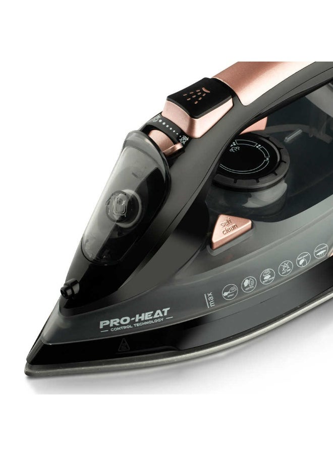 RAF R1388 Cordless Steam Iron – 2400W Hybrid Iron with Ceramic Soleplate, Vertical Steam, LED Indicator & Self-Cleaning Function – 350ml Water Tank