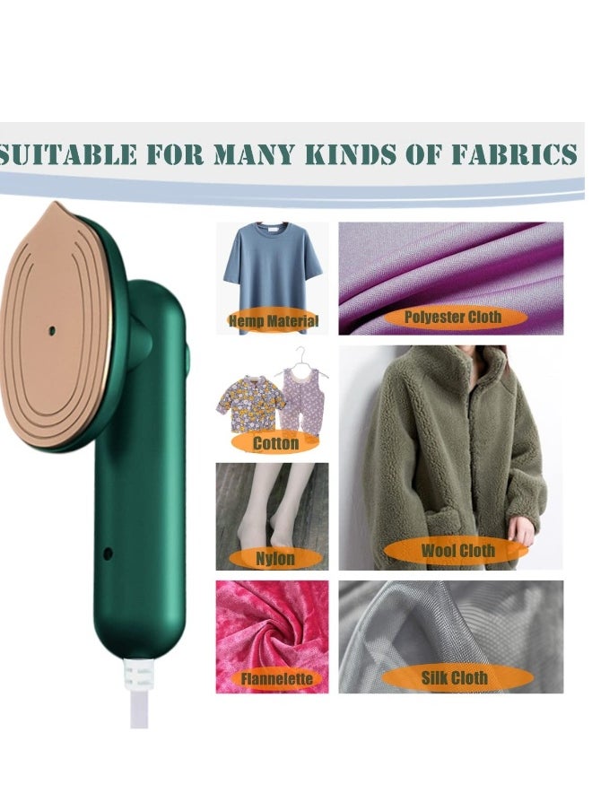 Portable Travel Steam Iron, Multifunction Micro Steam Iron Support Dry and Wet Ironing, Suitable for Home Travel College