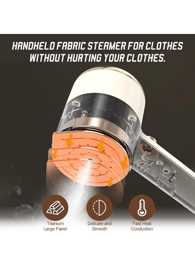 Portable Mini Ironing Machine, Travel Mini Steam Iron, Handheld Garment Steamer with Fast Preheating for Steam Dry Ironing, Ideal for Home and Travel