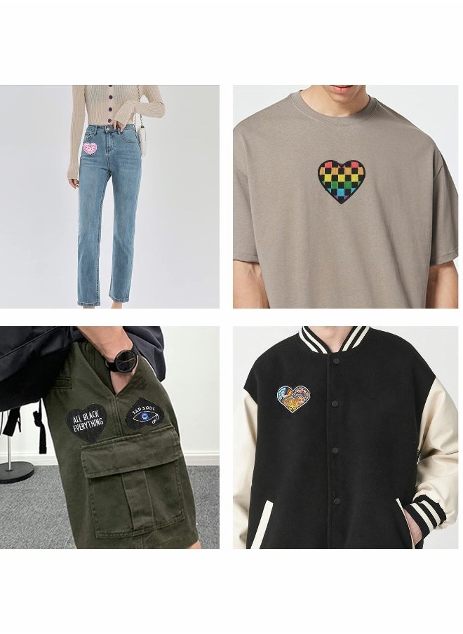 24Pcs Embroidered Patches for DIY Crafts - Sew On/Iron On Applique Decorations for Clothing, Dresses, Pants, Hats, Jeans, and Backpacks. Perfect for Personalizing Your Style!