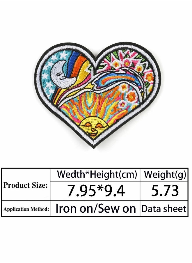 24Pcs Embroidered Patches for DIY Crafts - Sew On/Iron On Applique Decorations for Clothing, Dresses, Pants, Hats, Jeans, and Backpacks. Perfect for Personalizing Your Style!