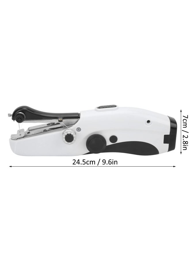 Handheld Sewing Machine, Hand Sewing Tool with Sewing Kit Mini Portable Sewing Machine Home Quick Repair and Sewing Craft Essentials Easy to Use and Fast Sewing (Black)