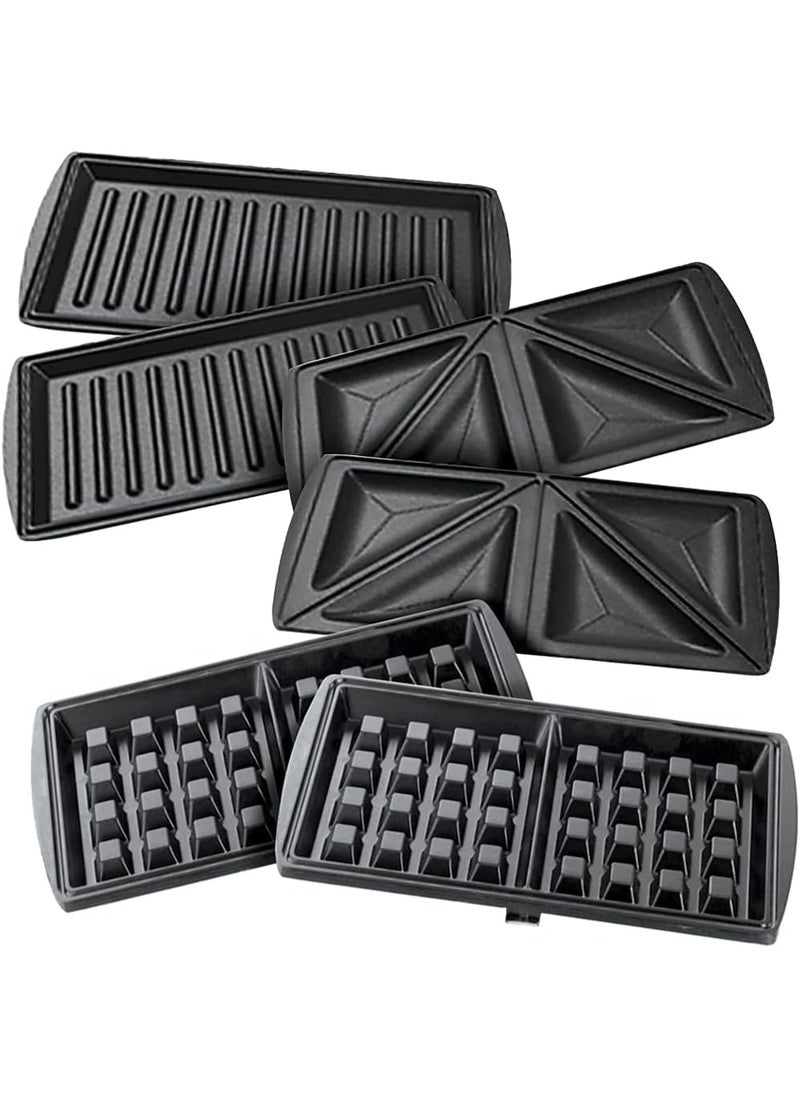 750W Sandwich Maker 2 Slot Non-Stick 3in1 Interchangable Sandwich Grill And Waffle Maker, With Indicator And Ready to Cook Lights For Quick and Easy Dishes
