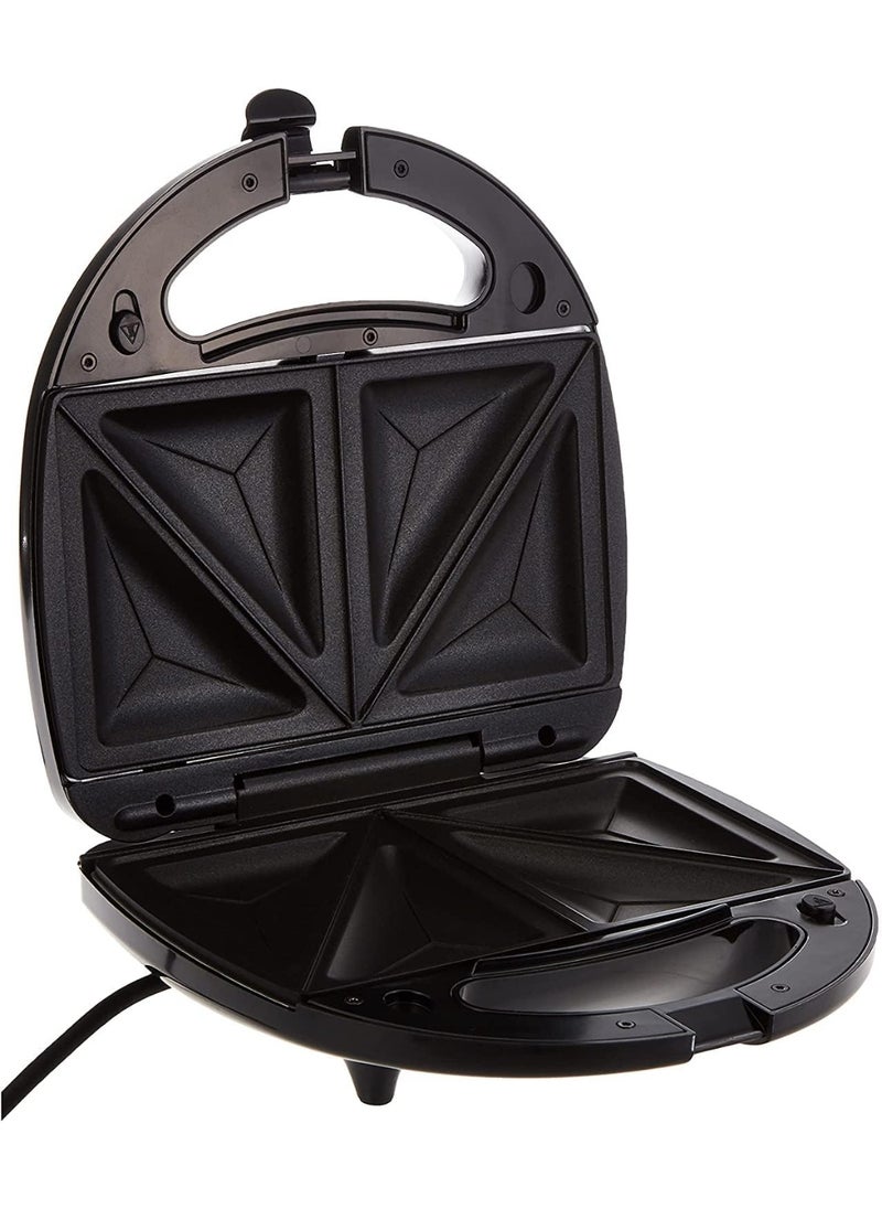 750W Sandwich Maker 2 Slot Non-Stick 3in1 Interchangable Sandwich Grill And Waffle Maker, With Indicator And Ready to Cook Lights For Quick and Easy Dishes