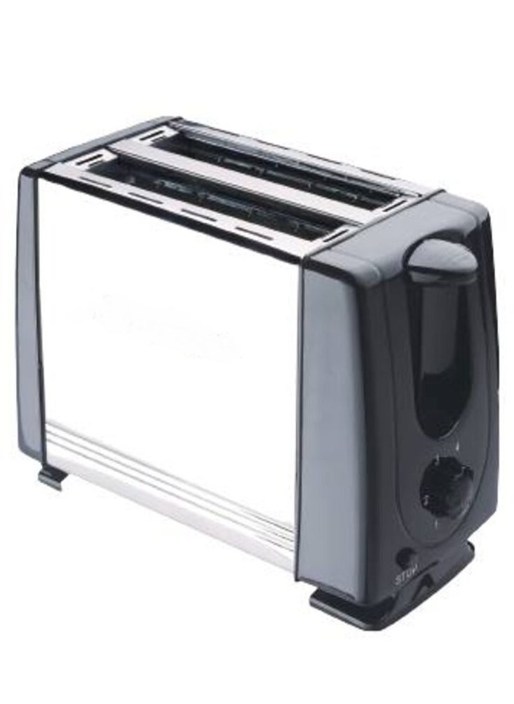 2 Slice Toaster with Adjustable Browning Control knob, Stop Function & Removable Crumb Tray Breakfast Maker Stainless Steel Bread Toaster (BRD01)