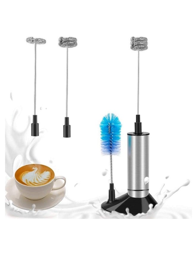 Milk Frother, Handheld Foam Maker, Portable Drink Mixer Stainless Steel