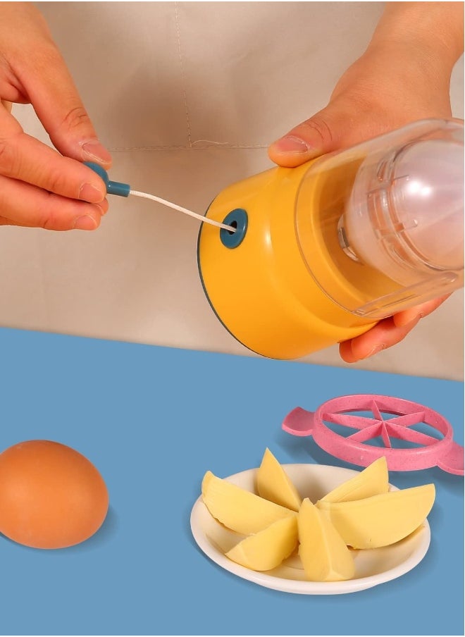 Golden Egg Maker, Egg Spinner for Boiled Golden Eggs, Manual Egg Shakers, Egg White and Yolk Spin Mixer Egg Scrambler for Making Hard Boiled Golden Eggs