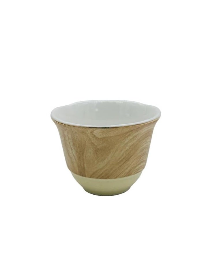 Palermo Ceramic Printed 60ML Cawa Cup Set 12pcs