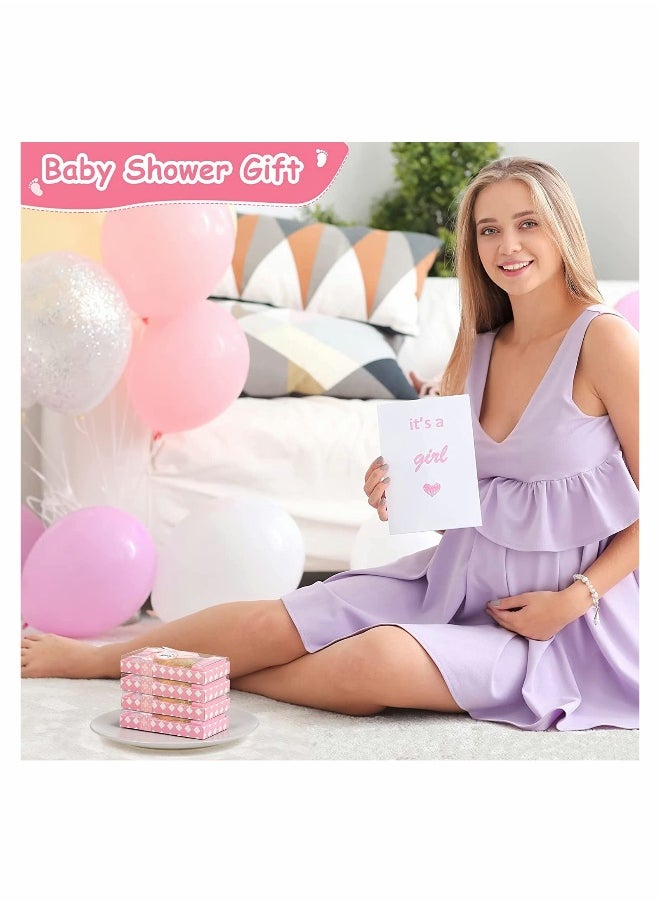 6 Adorable Baby Shower Bottle Openers - Footprint Favors for Guests, Gender Neutral Party Supplies, Ideal for Boys & Girls (Pink)