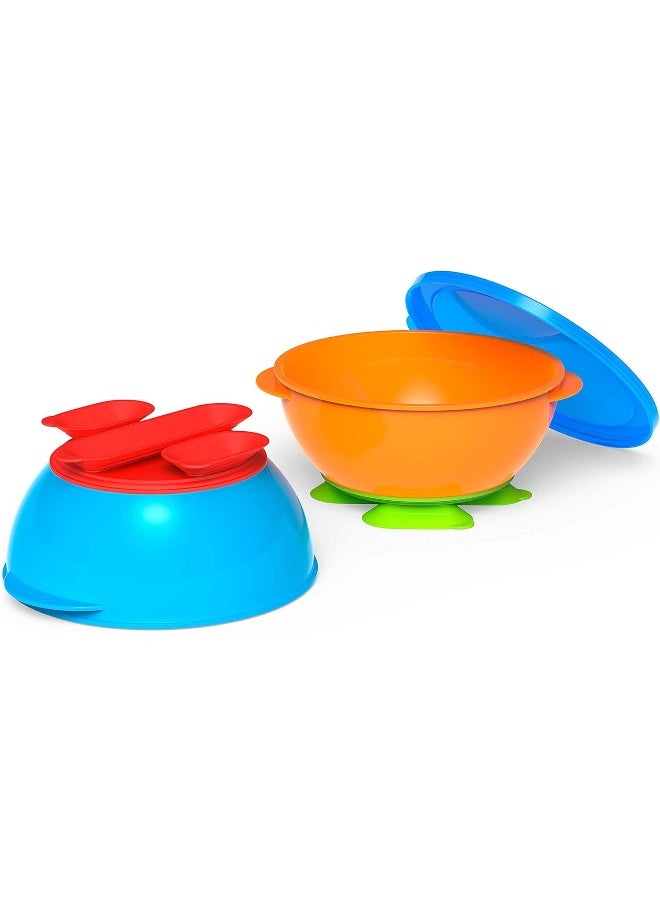 NUK First Essentials Tri-Suction Bowls, Colors may vary, 2-Pack
