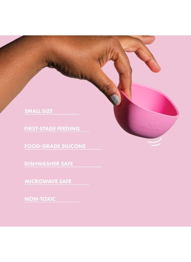 Avanchy Silicone La Petite Mini Silicone Bowl Yellow - Silicone Baby Dishes - Baby Bowl - Silicone Bowl - Baby Dishes Set - Baby Feeding Bowl - Bowls for Toddler