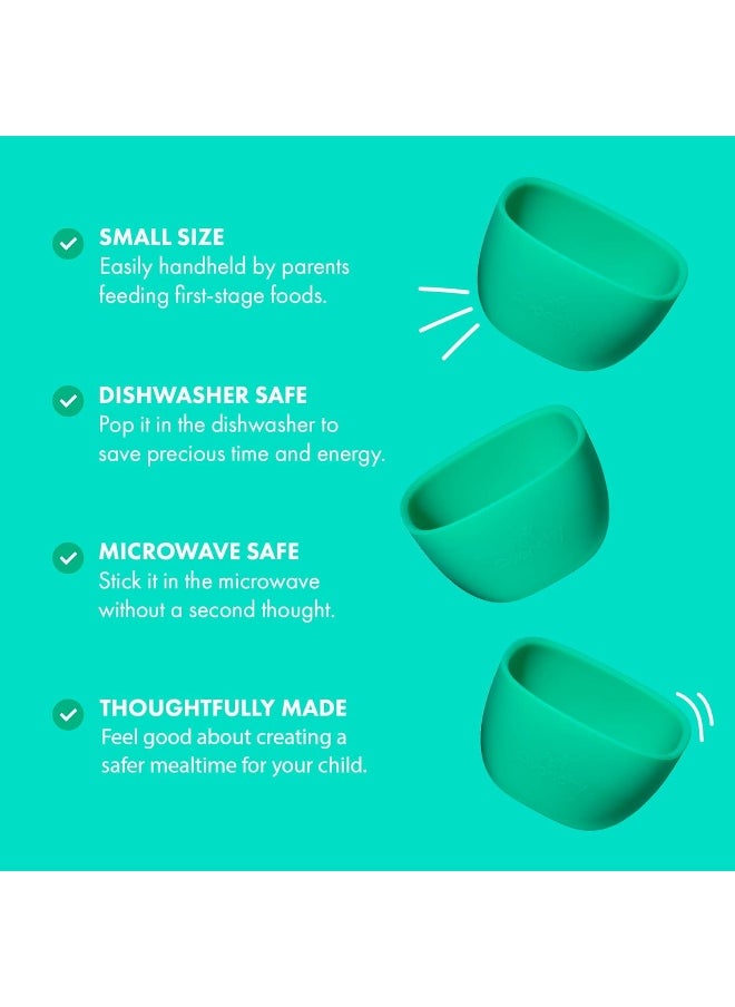 Avanchy Silicone La Petite Mini Silicone Bowl Yellow - Silicone Baby Dishes - Baby Bowl - Silicone Bowl - Baby Dishes Set - Baby Feeding Bowl - Bowls for Toddler