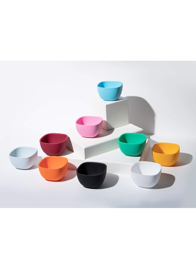 Avanchy Silicone La Petite Mini Silicone Bowl Yellow - Silicone Baby Dishes - Baby Bowl - Silicone Bowl - Baby Dishes Set - Baby Feeding Bowl - Bowls for Toddler