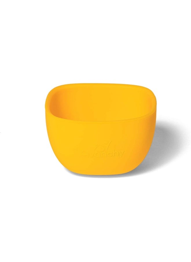 Avanchy Silicone La Petite Mini Silicone Bowl Yellow - Silicone Baby Dishes - Baby Bowl - Silicone Bowl - Baby Dishes Set - Baby Feeding Bowl - Bowls for Toddler