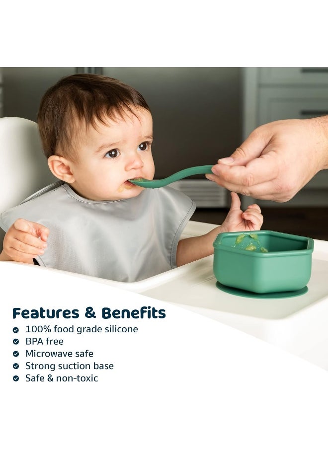 Tiny Twinkle Silicone Suction Bowl with Lid for Baby and Toddler