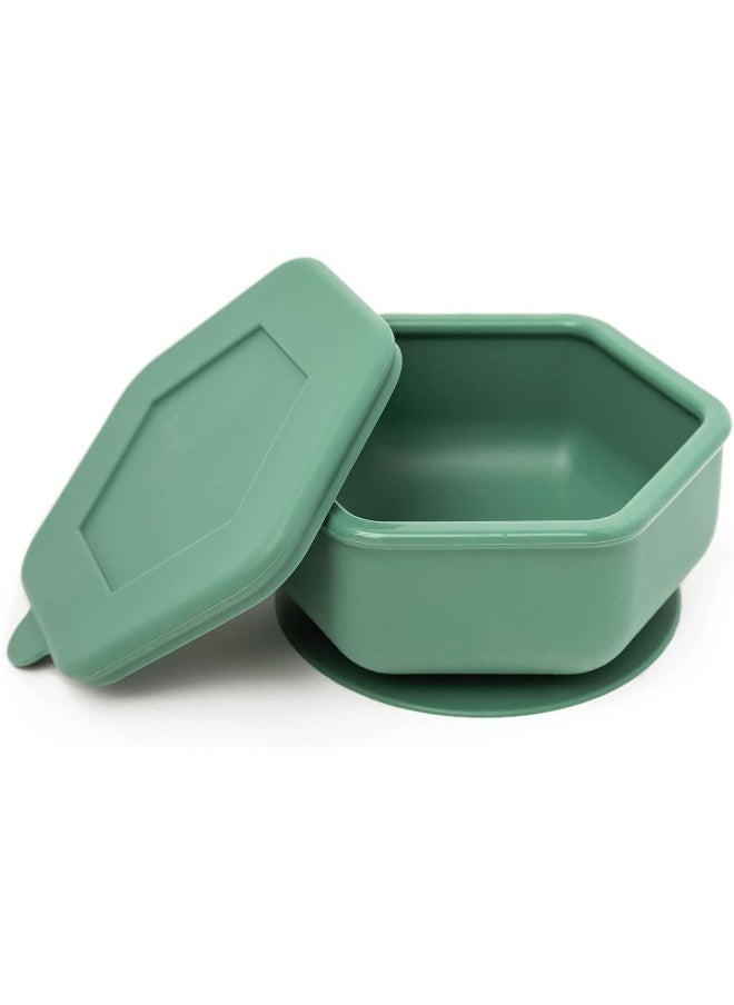 Tiny Twinkle Silicone Suction Bowl with Lid for Baby and Toddler
