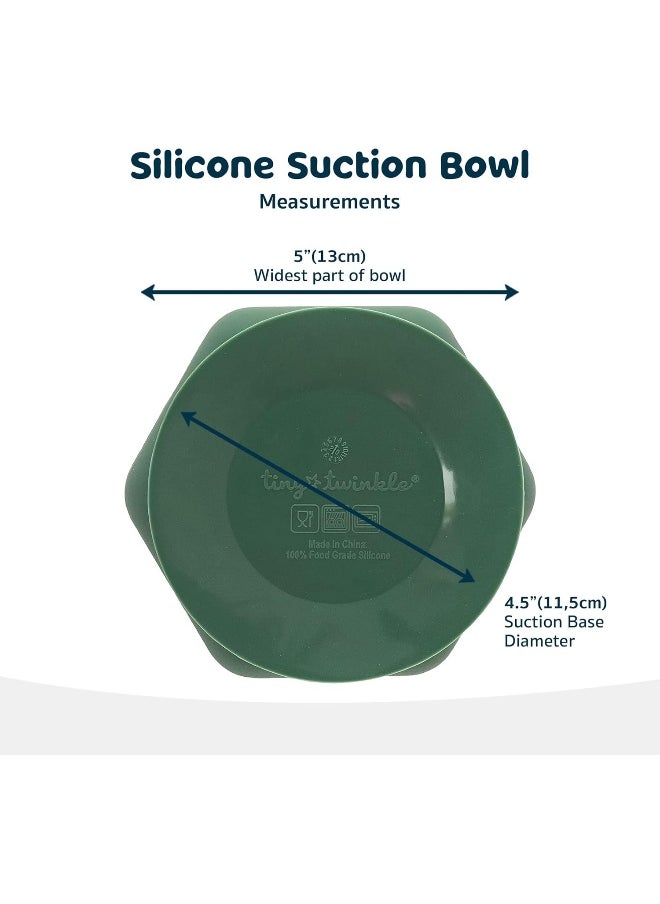 Tiny Twinkle Silicone Suction Bowl with Lid for Baby and Toddler